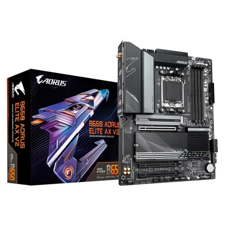 Placa Mae Gigabyte B650 Aorus Elite Ax V2 Socket AM5 Chipset Atx