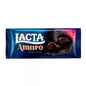 Barra Chocolate Lacta Amaro 43 Cacao 90g