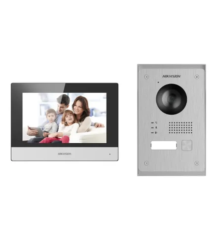 HIKVISION KIT INTERFONE IP COM VIDEO DS-KIS703Y-P