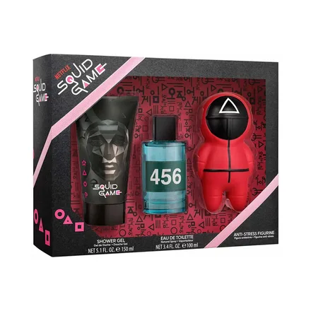 Squid Game Eau Toilette Plus Shower Gel Figura Anti Stress 100ml