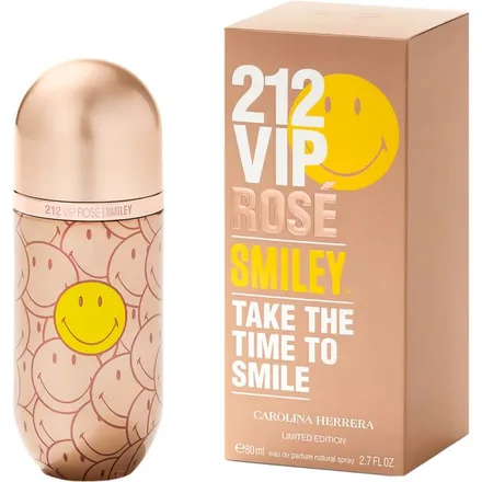 Carolina Herrera 212 Vip Rose Smiley Femenino Eau Parfum Edicion Limitada 80ml