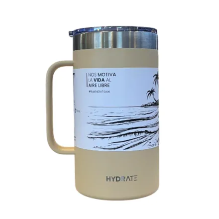 Hydrate Vaso Manija Beige 710ml