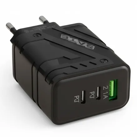 Cargador Satellite A-CC1201 USB-A/USB-C - Black