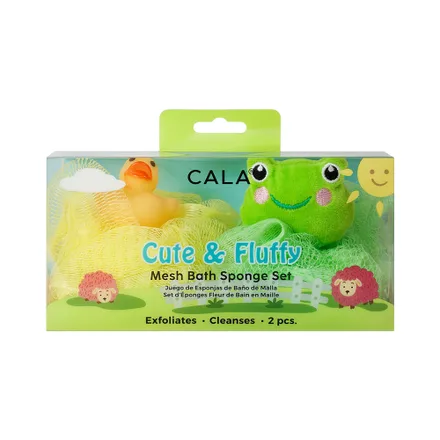 Set Cala Mesh Bath Sponge Duck/Frog