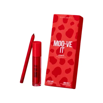 Set Cosmeticos Beauty Creations Lip Duo Moo Ve It 2 Piezas