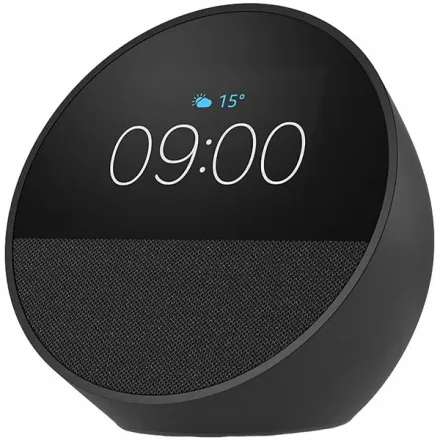 Despertador Inteligente Amazon Echo Spot BV84J9 de 2.83" com Wi-Fi Bluetooth - Preto