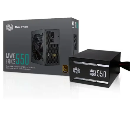 Fonte Cooler Master Mwe 550 Mpe 5501 Acaab Us Atx 80 Plus Pfc Ativo Bivolt