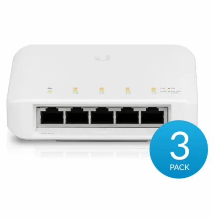 Ui Usw Flex 3 Unifi Switch 5P RJ45 Poe Pack