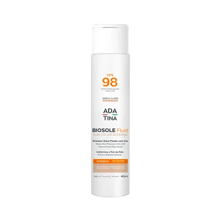 Protector Solar Adatina Biosole Fluid Fps 98 Medio Claro 40ml