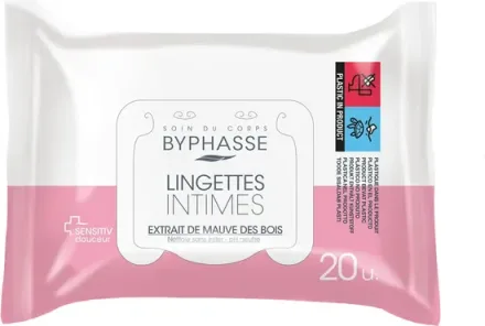 Toalhetes Extrato Malva Intimos Byphasse 20