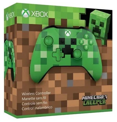 CONTROLE XBOX ONE S MINECRAF CREEPER
