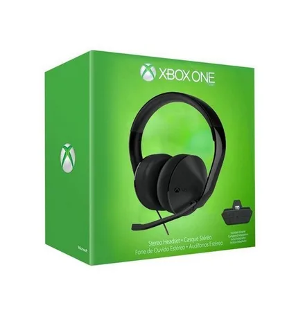 HEADSET XBOX ONE STEREO COM FIO ORIGINAL