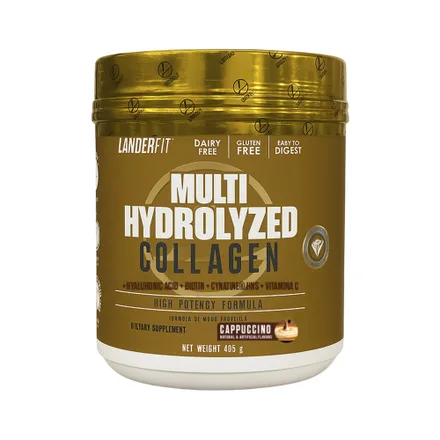 Suplemento Landerfit Multi Hydrolyzed Collagen Cappucino 405 Gr