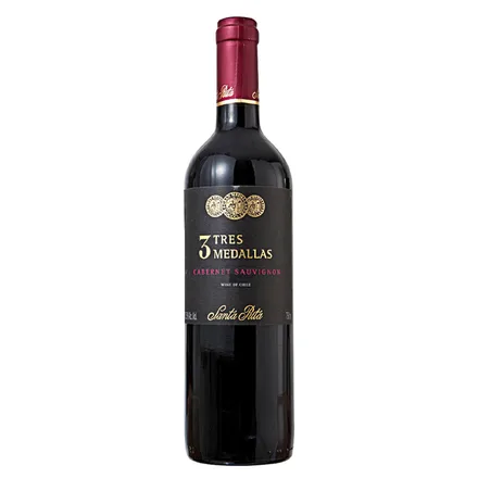 Vino Chileno Tinto Santa Rita 3 Tres Medallas Cababernet Sauvignon 750ml