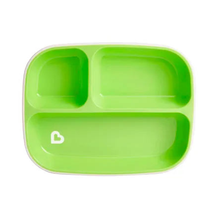 Plato Con Divisoria Verde Munchkin 21175