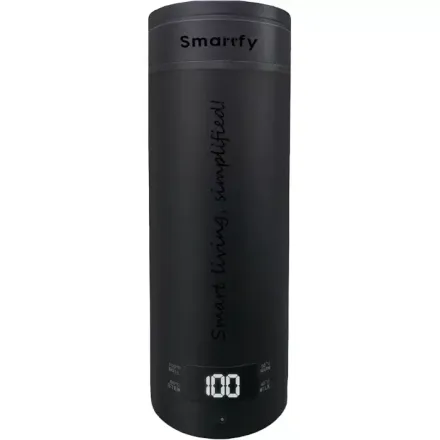 Smartfy Garrafa Termica Auto Gt 01 Temp Ajustable Negro 500ml