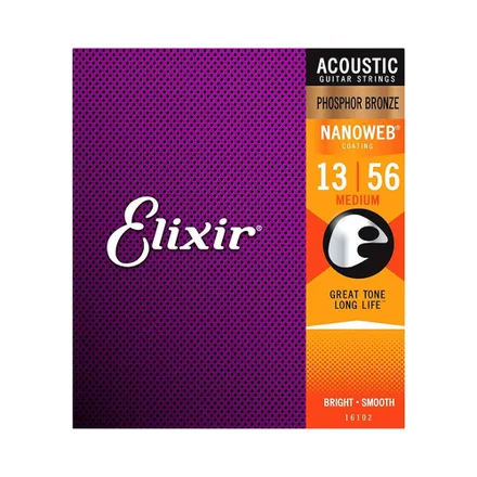 Cuerdas De Guitarra Elixir Nanoweb Ex 16102
