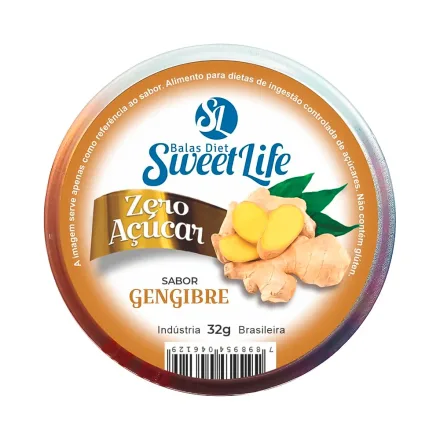 Caramelos Sweet Life Sabor Jengibre Zero Azucar 32g