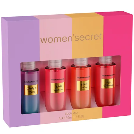 Perfume Women’secret Kit Body Mist Coffret Color 4X50ML