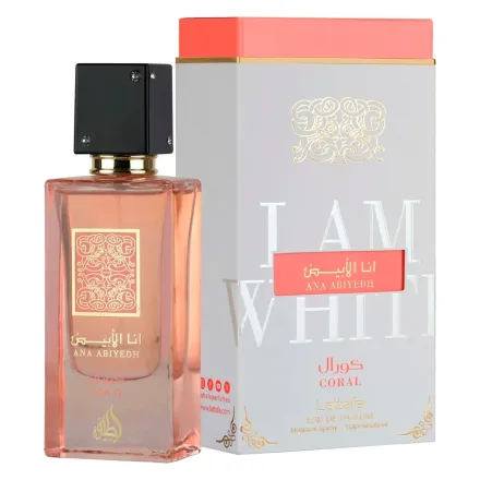 Perfume Lattafa Ana Abiyedh Coral Eau Parfum Unissex 60ml
