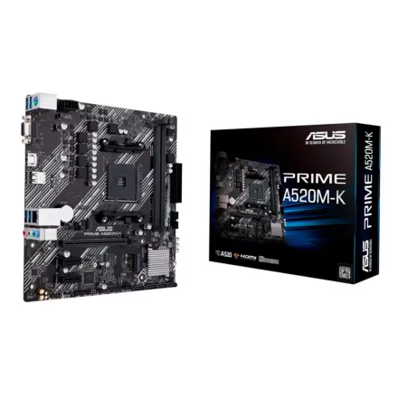 Placa Mae Prime Socket AM4 Chipset A520 Ddr 4 Atx