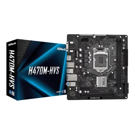Placa Mae Asrock Hvs Ddr 4 Socket Lga 1200 Chipset H470 Atx