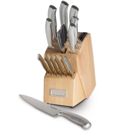 Jogo Facas Bloco Cuisinart Ssc Hand Hammered Cutlery 15