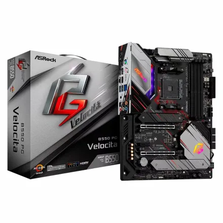 Placa Mae Asrock B550 Pg Velocita Socket AM4 Chipset Atx
