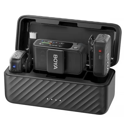 Microfone Lapela Boya Boyamic Lighting 2 01 2TX Plus 1RX