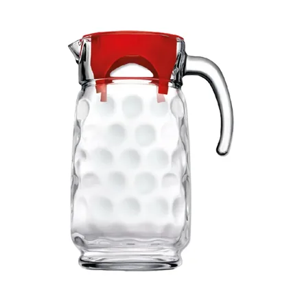 Jarra De Vidrio Pasabahce 43794 1.7 L Transparente Rojo
