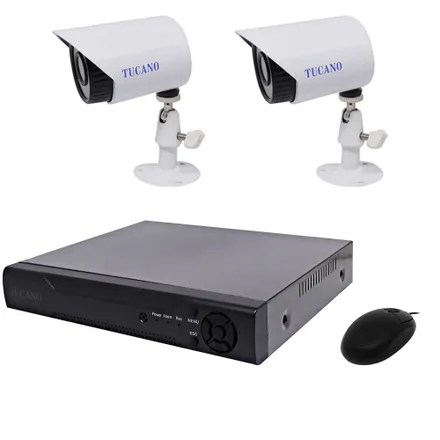 Cctv Tucano K02 Con 2 Camaras Dvr