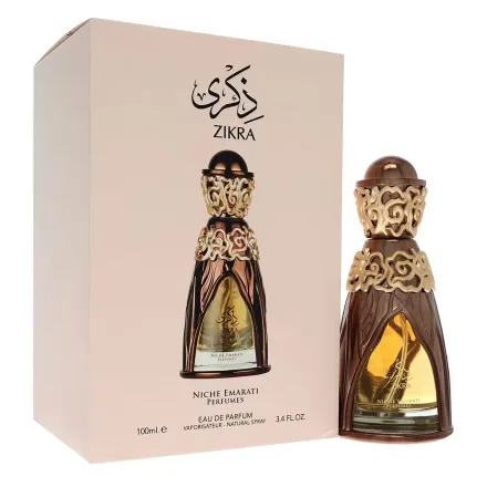 Perfume Lattafa Zikra Niche Emarati Eau Parfum Unissex 100ml