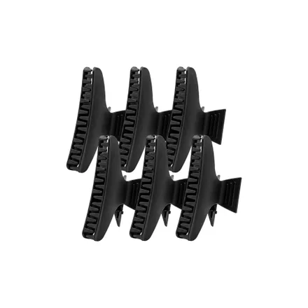 Pinza Cabello Luxor Lx Carbon Fibre 6 Piezas