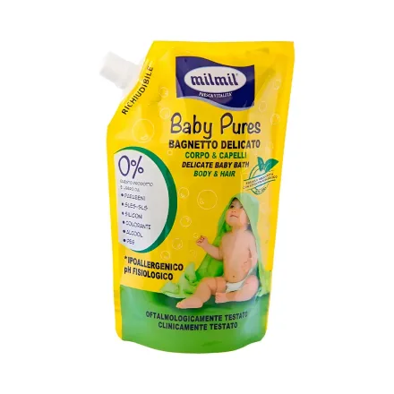 Refil Shampoo Milmil Baby Pures Delicato 500ml