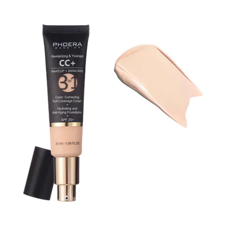 Base Phoera Revitalizing Younger Cc Plus Cream 3 IN1 Spf 25 100 Porcelain 32ml
