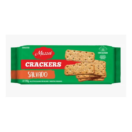 Galletitas Mazzei Crackers Salvado 190g
