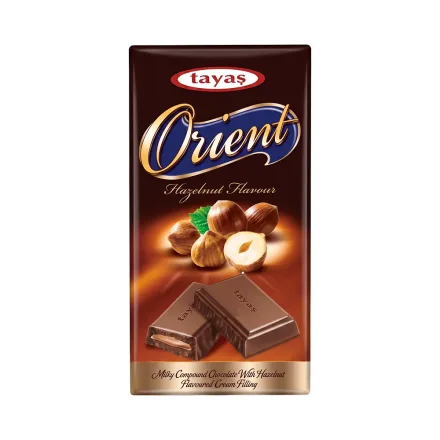 Barra Chocolate Tayas Orient Sabor Avellana 80g