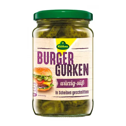 Pepinillos Hamburguesa Kuhne 330g