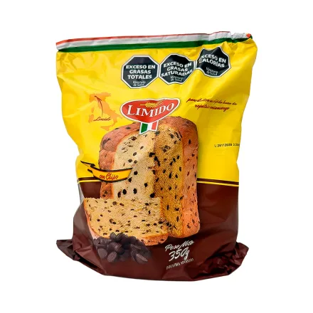 Panettone Limido Con Chips Chocolate 350g
