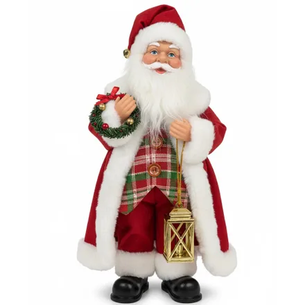 Adorno Navideno Papa Noel JT25 Farol Musica