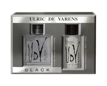 Ulric Varens Black Eau Toilette Plus Deo Spray 100ml