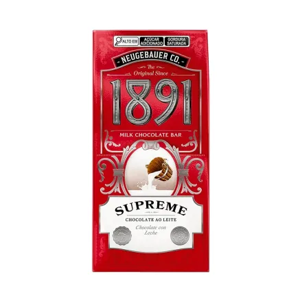 Barra Chocolate Con Leche Neugebauer 1891 Supreme 90g