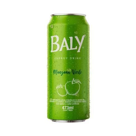 Energizante Baly Sabor Manzana Verde 473ml