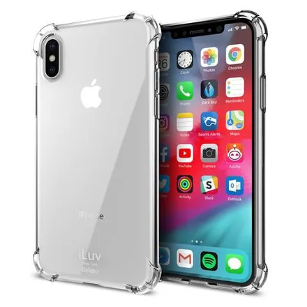 Capa iLuv iPhone XS-Max Gelato Flex Preto Semi-transparente AIXPGELABK