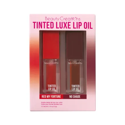 Set Beauty Creations Tinted Luxe Lip Oil Bold Moves 2 Piezas