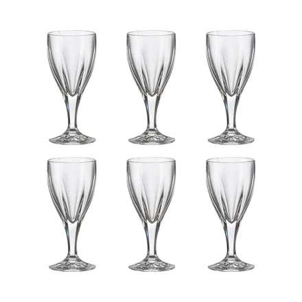 Set Copas Vino Bohemia Victoria 6 Piezas 220ml