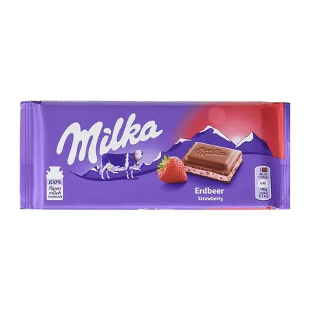 Milka Chocolate Strawberry 100g