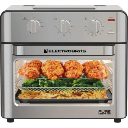 Eletrico Fritadeira Eletrica Electrobras Pure Cheff 28 Ebhaf Litros Espeto 220 50