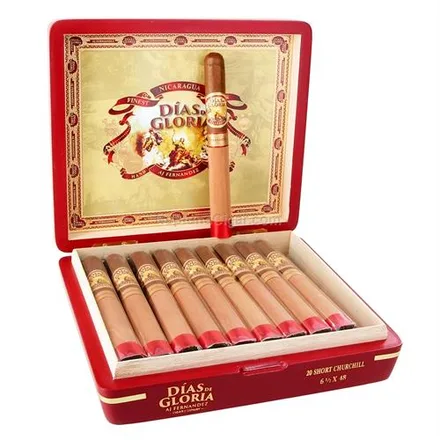 Cigarros Aj Dias Gloria Short Churchill Caja 20