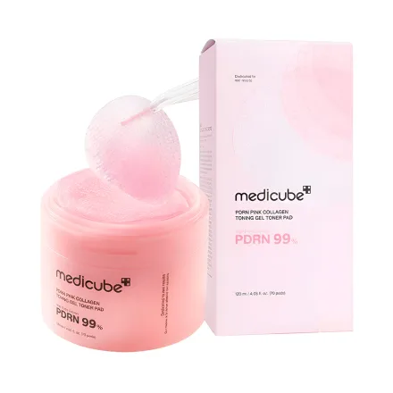 Almohadillas Tonicas Medicube Pdrn Pink Collagen Toning Gel 70 120ml